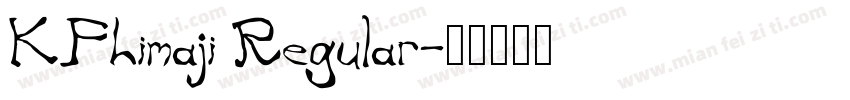 KFhimaji Regular字体转换